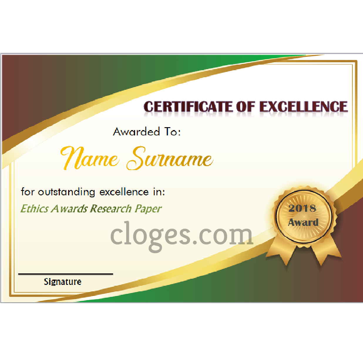 word-certificate-of-excellence-template