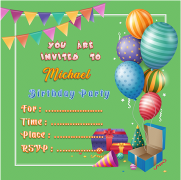 Birthday Invitation Word Template