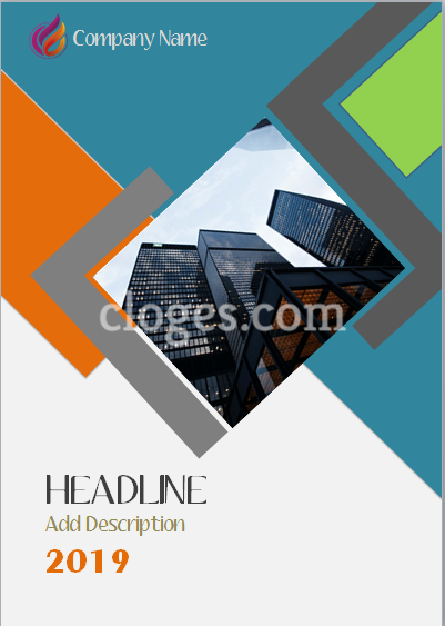 Hedendaags Architect Cover Page Template For Microsoft Word KW-62