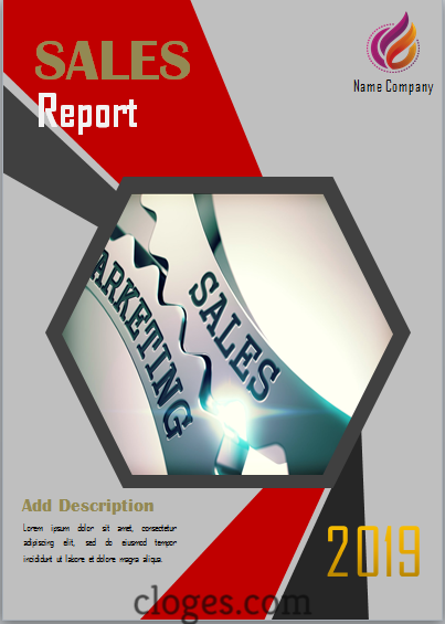 Sales Report Cover Page Microsoft Word Template
