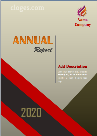 Bright Red Cover Page Template For Microsoft Word