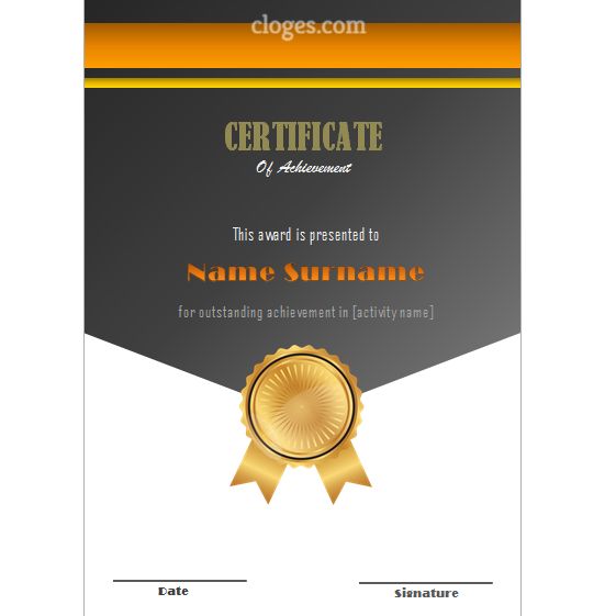 black-microsoft-word-certificate-of-achievement-template