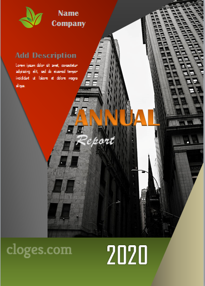 Brilliant Annual Report Cover Page Microsoft Word Template