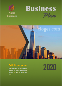 Green Business Plan Cover Page Free Word Template