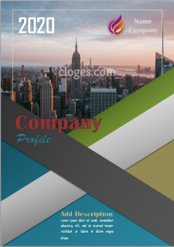 Blue Company Profile Free Word Template