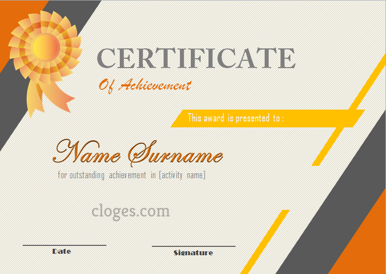 orange-free-printable-certificate-of-achievement