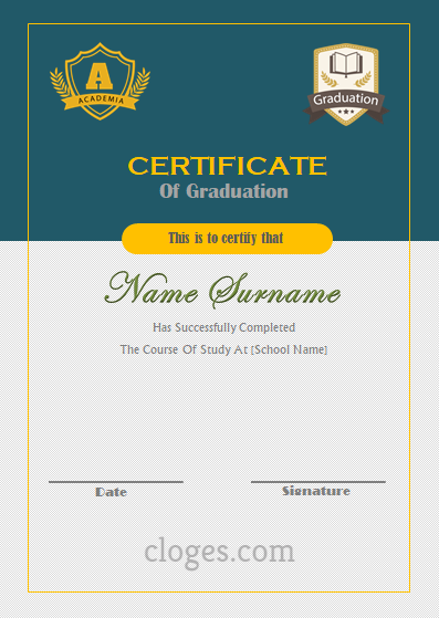 Green Editable Certificate Of Recognition Word Template