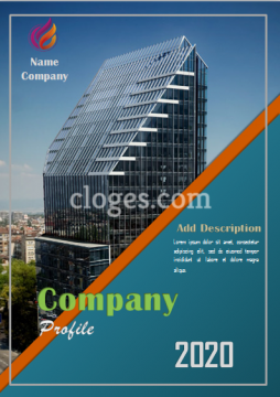 Editable Blue Company Profile Template Word