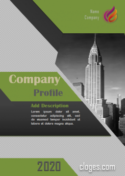 Editable Green Company Profile Template Word