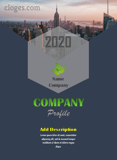 Editable Cool Company Profile Template Word