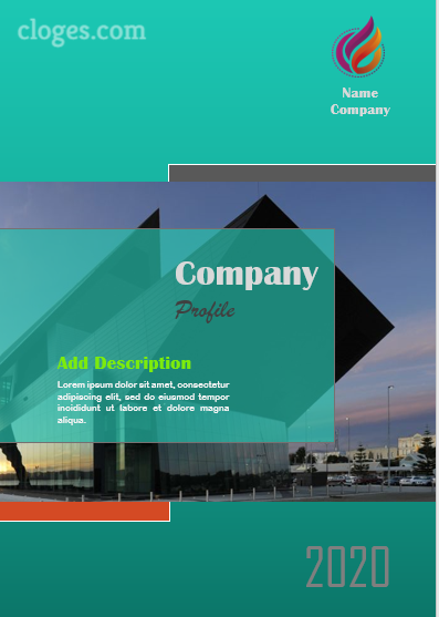 Editable Cool Green Company Profile Template Word