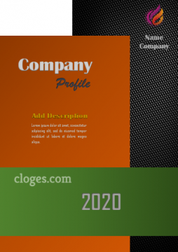 Editable Green & Orange Company Profile Template Microsoft Word