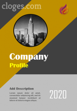 Editable Gold Company Profile Template Microsoft Word