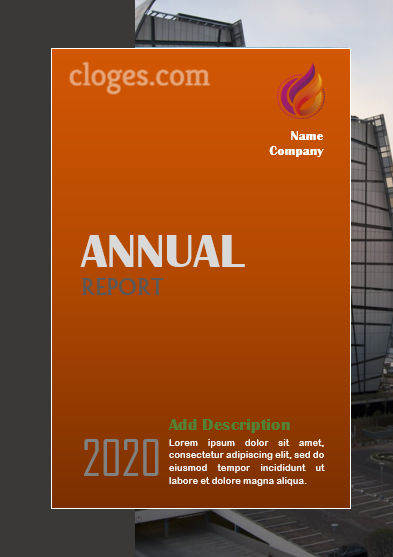 Editable Orange & Grey Annual Report Template Microsoft Word