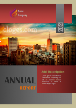 Editable Maroon Annual Report Template Microsoft Word