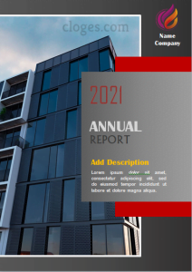 Grey Annual Report Cover Template Word