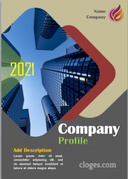 Editable Best Classic Company Profile Cover Template Word