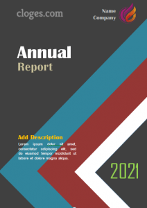 Editable Retro Style Annual Report Cover Template Word